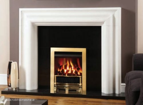 Logic Convector Holyrood front and box profil frame polished brass