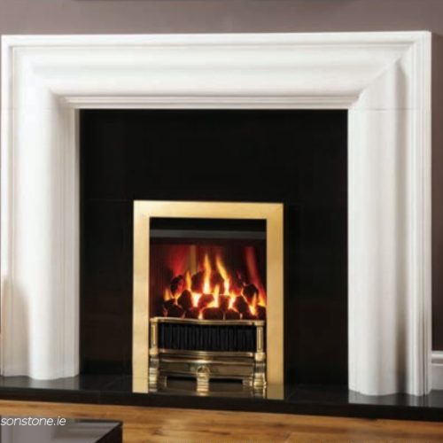 Logic Convector Holyrood front and box profil frame polished brass