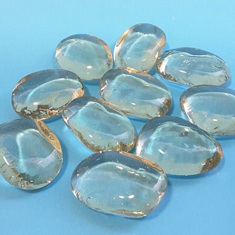 Clear Glass Pebbles