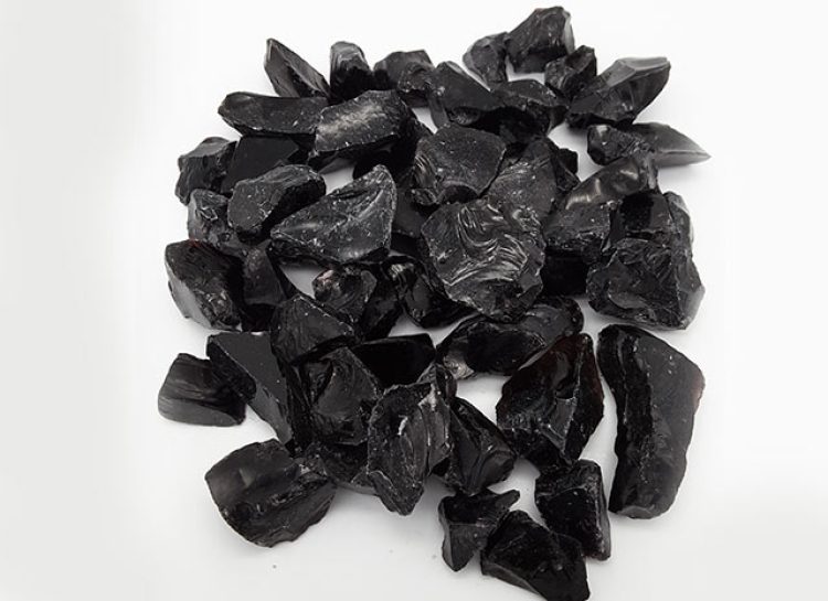 Black Recycled Glass Chippings