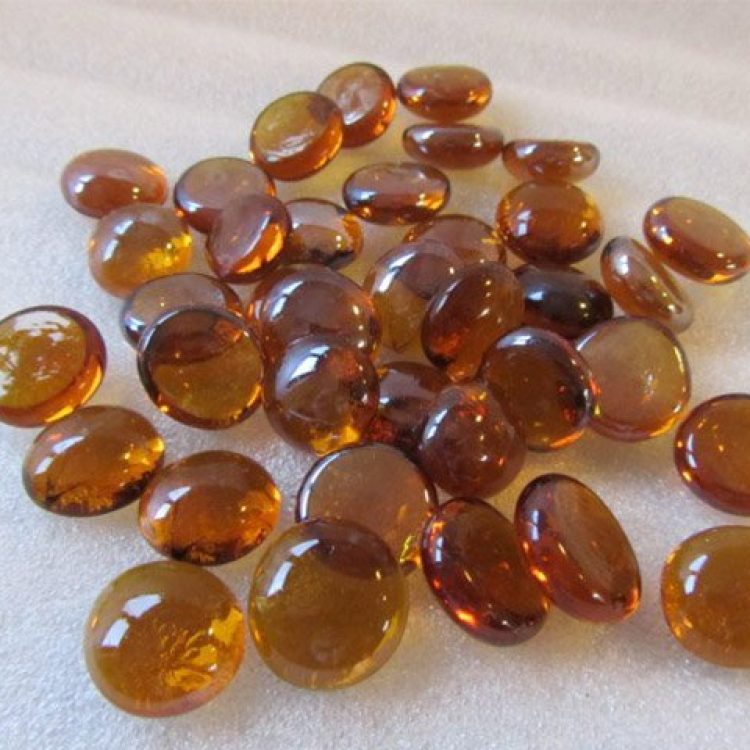 Amber Glass Beads