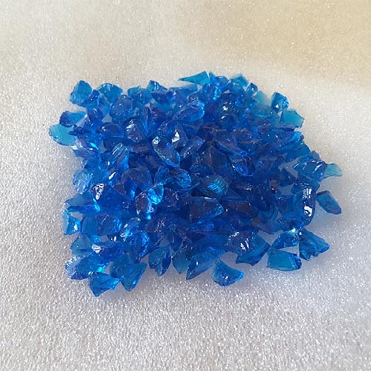 Electric Blue Recycled Glass