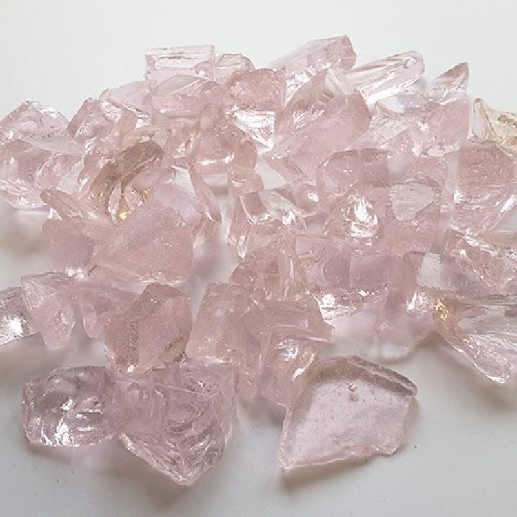 Crushed Pink Glass Chippings