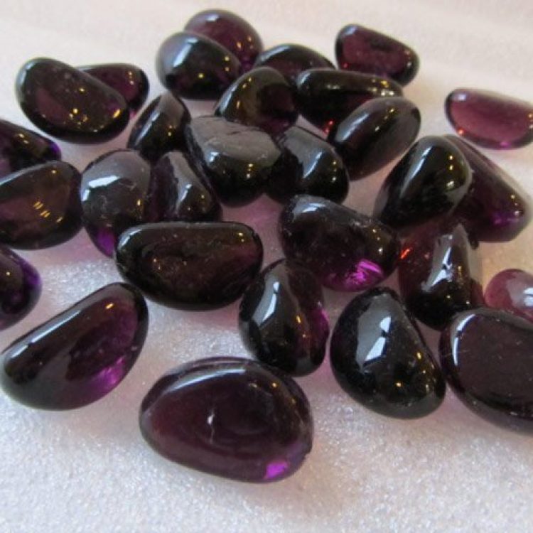 Purple Glass Pebbles