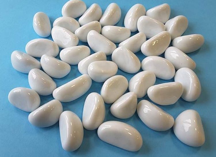 White Porcelain Pebbles